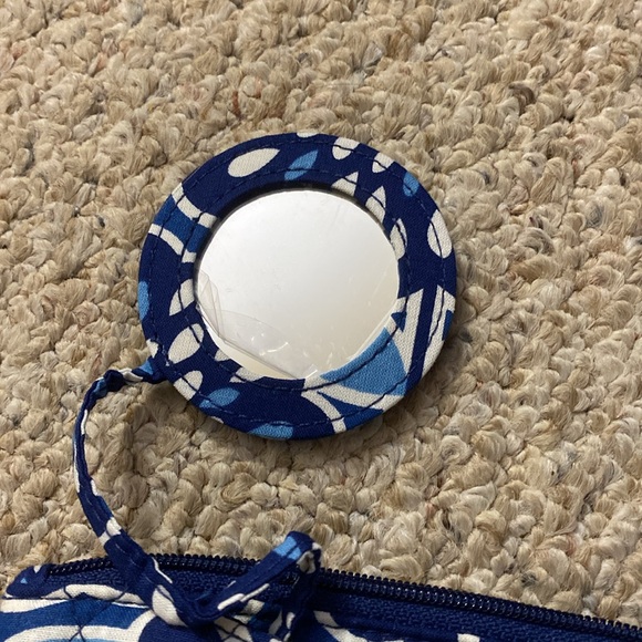 Vera Bradley Petal Splash. Zip ID and Mirror Cosmetic bag. - Picture 7 of 8
